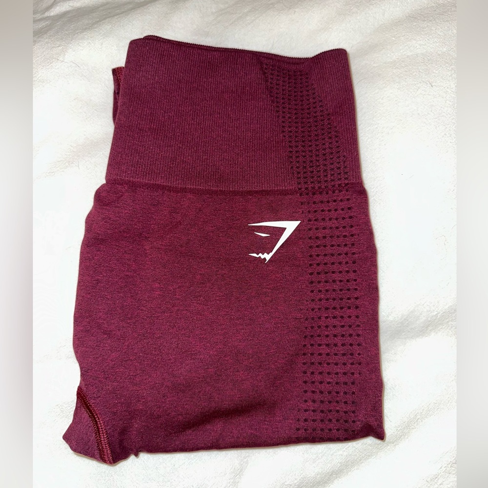 Gymshark leggings - red/maroon